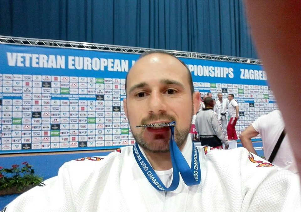 Rubén González, subcampeón de Europa Master