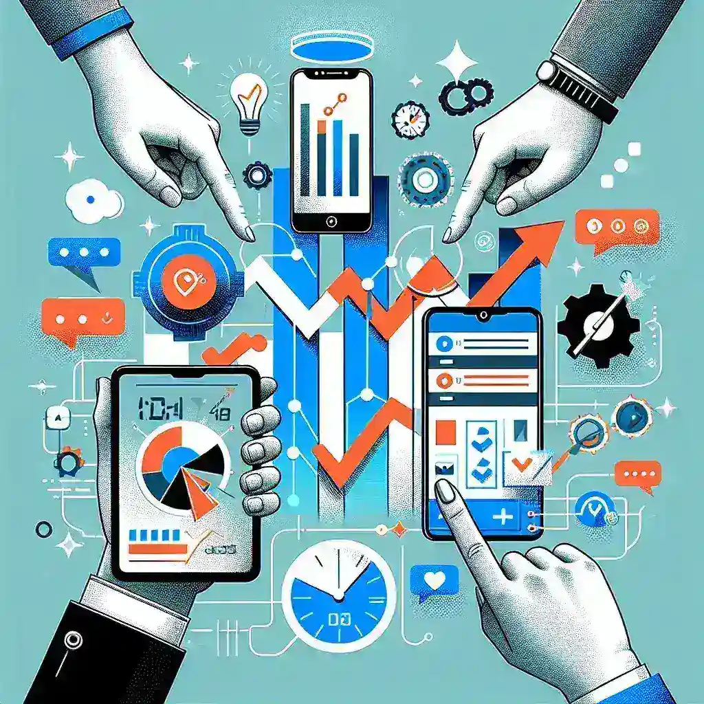 "Imagen que muestra una variedad de aplicaciones de productividad en una pantalla de smartphone, destacando las mejores opciones para mejorar la gestión del tiempo y la eficiencia en 2024."