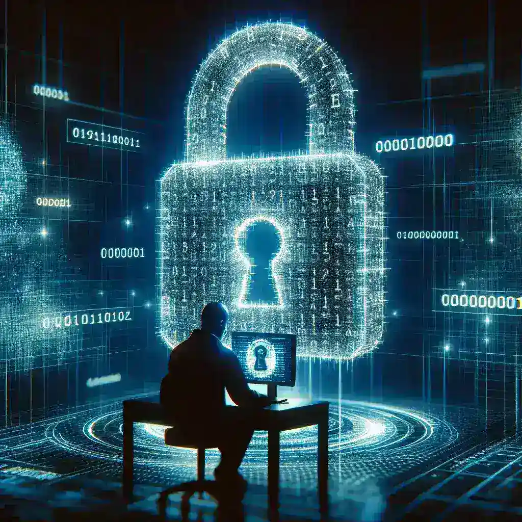 "Ejemplo de una contraseña segura con una combinación de letras, números y símbolos, ilustrando cómo crear contraseñas fuertes para proteger la información digital en 2024."