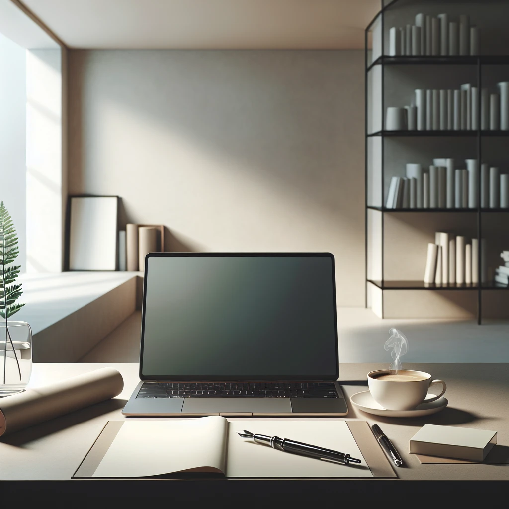 "Imagen de una persona concentrada escribiendo en un ordenador portátil en un entorno tranquilo, representando herramientas para escribir sin distracciones y maximizar la productividad."