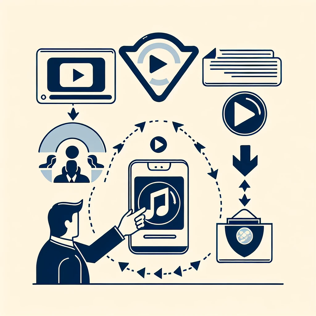 "Guía completa para descargar videos de YouTube: Métodos seguros y efectivos - ilustración que muestra diferentes opciones de descarga de videos de YouTube en dispositivos móviles y de escritorio."